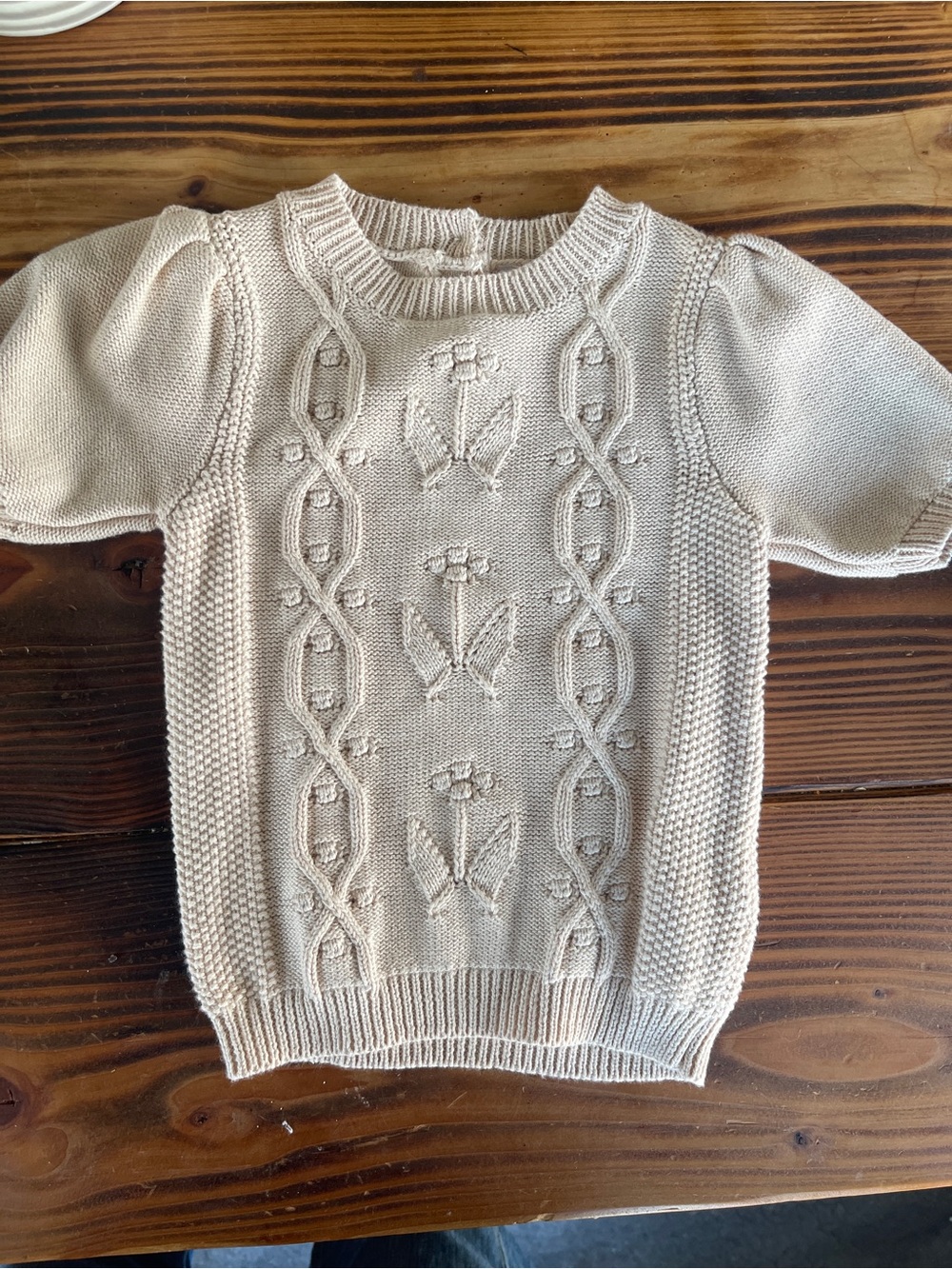 Jamie Kay 
light pink puff sleeve Vivienne sweater 2y